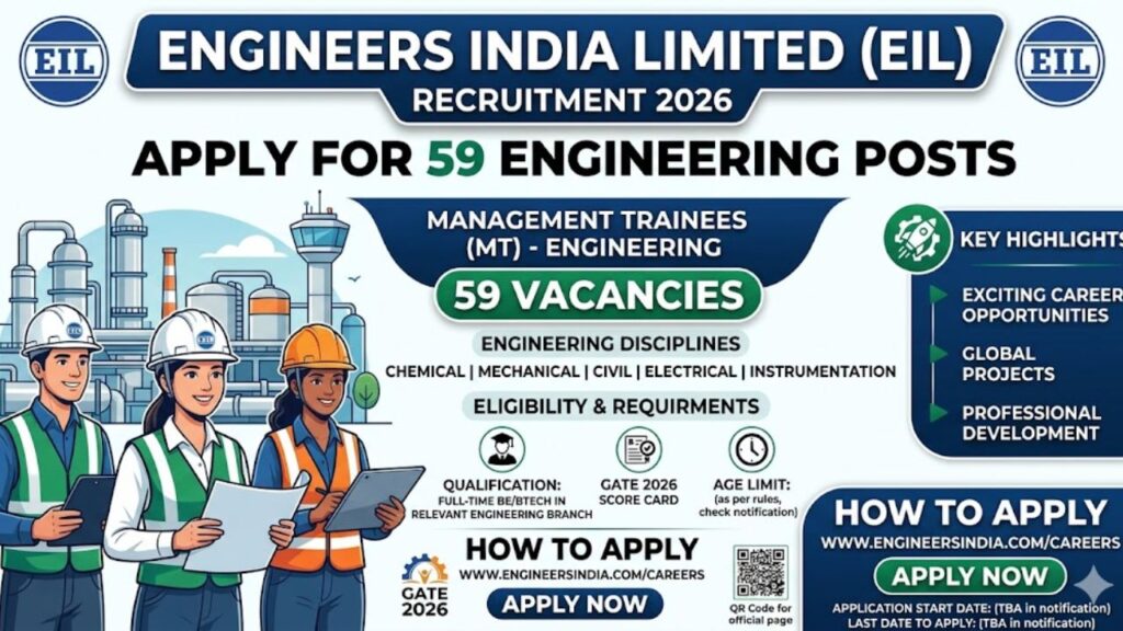 Engineers India Limited MT Recruitment 2026