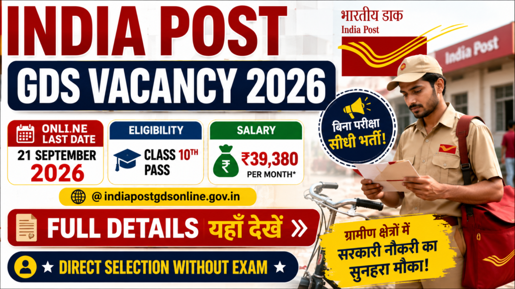 India Post GDS Vacancy 2026